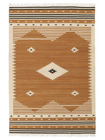  Tribal - Mustard Matto 160X230 Moderni Käsinkudottu Tummanruskea/Vaaleanruskea (Villa, Intia)