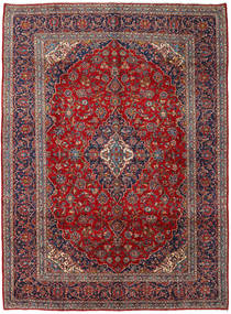  Keshan Matto 295X397 Itämainen Käsinsolmittu Tummanpunainen/Tummanruskea Isot (Villa, Persia/Iran)