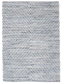 Hilda 170X240 Sininen/Valkoinen Geometrinen Puuvillamatto Matot 