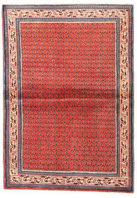  Sarough Mir Matto 108X155 Itämainen Käsinsolmittu Tummanpunainen/Punainen (Villa, Persia/Iran)