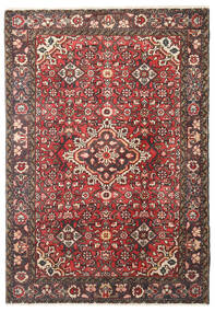  Hosseinabad Matto 106X153 Itämainen Käsinsolmittu Tummanpunainen/Tummanruskea (Villa, Persia/Iran)