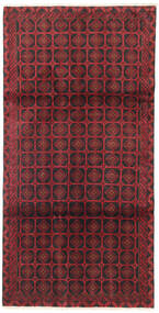  Beluch Matto 105X195 Itämainen Käsinsolmittu Tummanpunainen/Tummanruskea/Punainen (Villa, Persia/Iran)