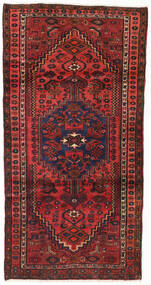  Hamadan Matto 104X202 Itämainen Käsinsolmittu Tummanpunainen/Ruoste (Villa, Persia/Iran)