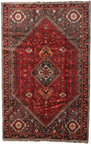  Shiraz Matto 174X269 Itämainen Käsinsolmittu Tummanpunainen/Tummanruskea (Villa, Persia/Iran)