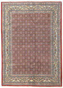  Moud Matto 168X233 Itämainen Käsinsolmittu Vaaleanharmaa/Tummanpunainen (Villa/Silkki, Persia/Iran)
