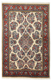  Itämainen Sarough Fine Matot Matto 103X163 Beige/Tummanpunainen (Villa, Persia/Iran)