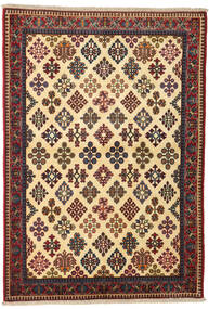  Persialainen Meimeh Matot Matto 110X158 Beige/Tummanpunainen (Villa, Persia/Iran)