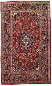  Keshan Matto 130X220 Itämainen Käsinsolmittu Tummanpunainen/Tummansininen (Villa, Persia/Iran)
