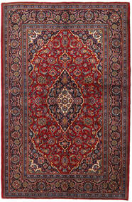  Keshan Matto 143X215 Itämainen Käsinsolmittu Tummanpunainen/Tummanruskea (Villa, Persia/Iran)