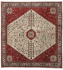  Abadeh Matto 195X210 Itämainen Käsinsolmittu Neliö Tummanruskea/Tummanpunainen (Villa, Persia/Iran)