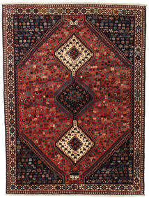  Yalameh Matto 155X201 Itämainen Käsinsolmittu Tummanpunainen/Musta (Villa, Persia/Iran)