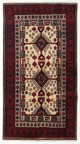  Beluch Matto 97X180 Itämainen Käsinsolmittu Tummanruskea/Tummanpunainen (Villa, Persia/Iran)