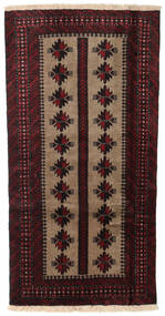  Beluch Matto 85X166 Itämainen Käsinsolmittu Tummanruskea/Tummanpunainen (Villa, Persia/Iran)