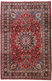  Mashad Matto 197X306 Itämainen Käsinsolmittu Tummanruskea/Tummanpunainen (Villa, Persia/Iran)