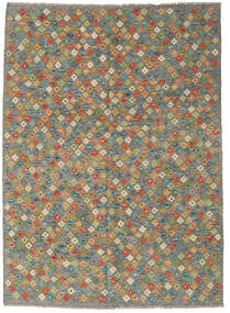  Kelim Afghan Old Style Matto 173X238 Itämainen Käsinkudottu Oliivinvihreä/Tummanharmaa (Villa, Afganistan)