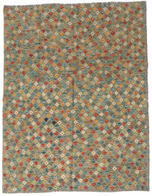  Kelim Afghan Old Style Matto 179X229 Itämainen Käsinkudottu Oliivinvihreä/Tummanharmaa (Villa, Afganistan)