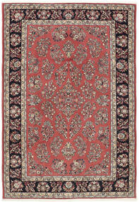  Sarough Matto 208X303 Itämainen Käsinsolmittu Tummanruskea/Punainen (Villa, Persia/Iran)