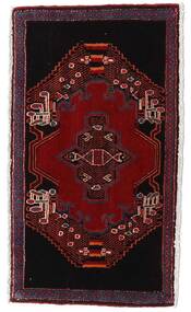  Hamadan Matto 54X98 Itämainen Käsinsolmittu Tummanpunainen (Villa, Persia/Iran)