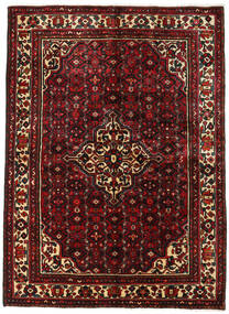  Hosseinabad Matto 153X215 Itämainen Käsinsolmittu Tummanpunainen/Tummanruskea (Villa, Persia/Iran)
