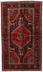  Hamadan Matto 135X230 Itämainen Käsinsolmittu Tummanpunainen/Tummanruskea (Villa, Persia/Iran)