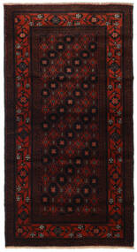  Beluch Matto 97X183 Itämainen Käsinsolmittu Tummanruskea/Tummanpunainen (Villa, Persia/Iran)