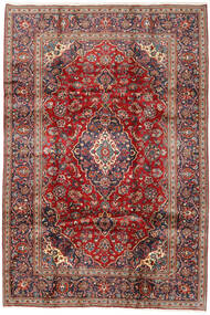 Keshan Matto 198X292 Itämainen Käsinsolmittu Tummanpunainen/Tummanruskea (Villa, Persia/Iran)