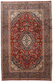  Keshan Matto 192X298 Itämainen Käsinsolmittu Tummanpunainen/Tummanruskea (Villa, Persia/Iran)