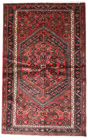  Hamadan Matto 124X196 Itämainen Käsinsolmittu Tummanpunainen/Musta (Villa, Persia/Iran)