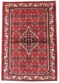  Asadabad Matto 102X148 Itämainen Käsinsolmittu Tummanruskea/Punainen (Villa, Persia/Iran)