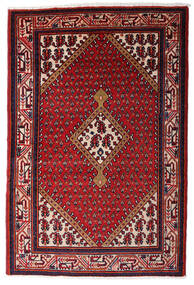  Hamadan Matto 108X164 Itämainen Käsinsolmittu Tummanpunainen/Tummanvioletti (Villa, Persia/Iran)