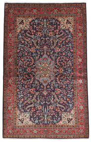  Sarough Sherkat Farsh Matto 130X207 Itämainen Käsinsolmittu Tummanpunainen/Musta (Villa, Persia/Iran)