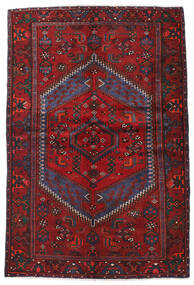  Hamadan Matto 136X204 Itämainen Käsinsolmittu Tummanpunainen (Villa, Persia/Iran)