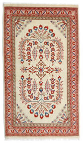  Sarough Matto 80X140 Itämainen Käsinsolmittu Vaaleanvihreä/Tummanpunainen (Villa, Persia/Iran)