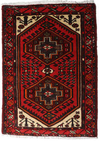  Hamadan Matto 85X125 Itämainen Käsinsolmittu Tummanpunainen/Ruoste (Villa, Persia/Iran)