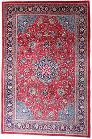  Mahal Matto 220X335 Itämainen Käsinsolmittu Punainen/Vaaleanharmaa (Villa, Persia/Iran)