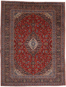  Keshan Matto 292X384 Itämainen Käsinsolmittu Tummanpunainen/Musta Isot (Villa, Persia/Iran)