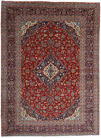  Keshan Matto 286X391 Itämainen Käsinsolmittu Tummanpunainen/Tummanruskea Isot (Villa, Persia/Iran)