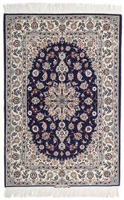  Isfahan Silkkiloimi Allekirjoitettu: Intashari Matto 110X162 Itämainen Käsinsolmittu Vaaleanharmaa/Tummanvioletti ( Persia/Iran)