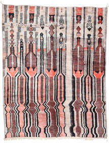  Berber Moroccan - Mid Atlas Matto 303X381 Moderni Käsinsolmittu Vaaleanharmaa/Vaaleanpunainen Isot (Villa, Marokko)