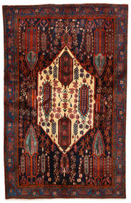  Afshar Matto 156X250 Itämainen Käsinsolmittu Tummanpunainen/Tummanruskea (Villa, Persia/Iran)