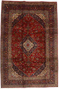  Keshan Matto 206X308 Itämainen Käsinsolmittu Tummanpunainen/Tummanruskea (Villa, Persia/Iran)
