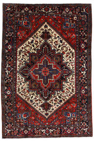  Heriz Matto 185X272 Itämainen Käsinsolmittu Tummanpunainen/Tummanharmaa (Villa, Persia/Iran)