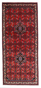  Hamadan Matto 70X162 Itämainen Käsinsolmittu Käytävämatto Tummanpunainen/Musta/Punainen (Villa, Persia/Iran)