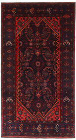  Hamadan Matto 120X228 Itämainen Käsinsolmittu Tummanpunainen (Villa, Persia/Iran)