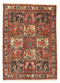  Bakhtiar Collectible Matto 105X145 Itämainen Käsinsolmittu Tummanruskea/Tummanpunainen (Villa, Persia/Iran)