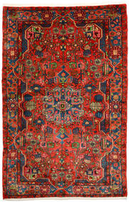  Nahavand Old Matto 153X236 Itämainen Käsinsolmittu Tummanpunainen/Ruoste (Villa, Persia/Iran)