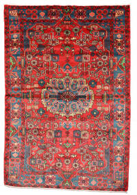  Nahavand Old Matto 154X230 Itämainen Käsinsolmittu Tummanruskea/Punainen (Villa, Persia/Iran)