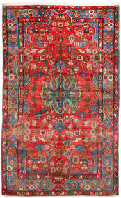  Nahavand Old Matto 156X252 Itämainen Käsinsolmittu Tummanpunainen/Punainen (Villa, Persia/Iran)