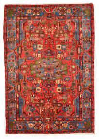  Nahavand Old Matto 159X228 Itämainen Käsinsolmittu Tummanpunainen/Punainen (Villa, Persia/Iran)