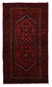  Zanjan Matto 130X233 Itämainen Käsinsolmittu Tummanruskea/Punainen (Villa, Persia/Iran)